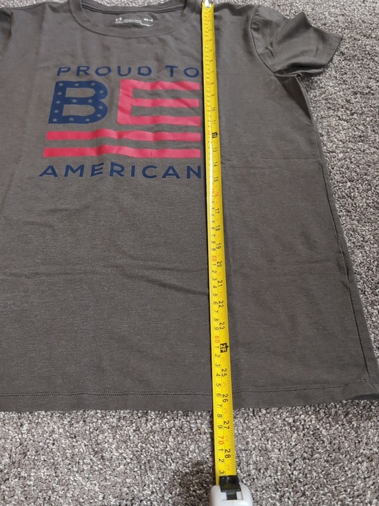 Under Armour Charcoal Gray 'Proud to Be American' Graphic Tee - Picture 6 of 9